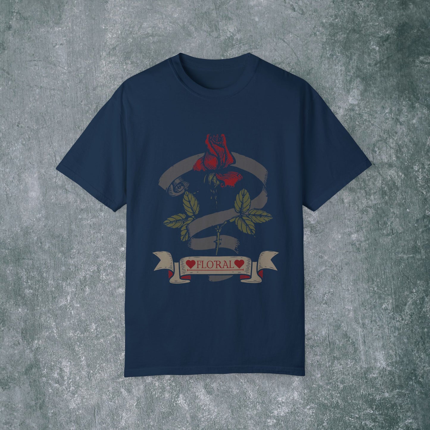 Floral Rose T-shirt - Vintage Vibes for Nature Lovers