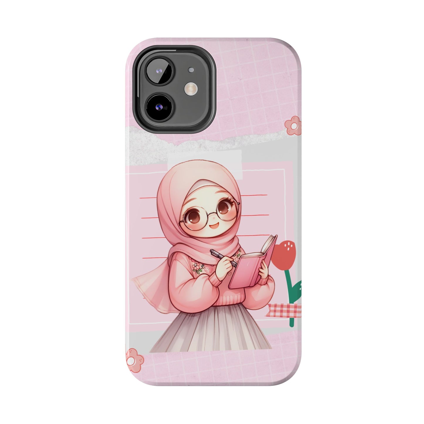 Cute Illustrated Phone Case for Girls - Stylish Tough Phone Cases with Floral Design