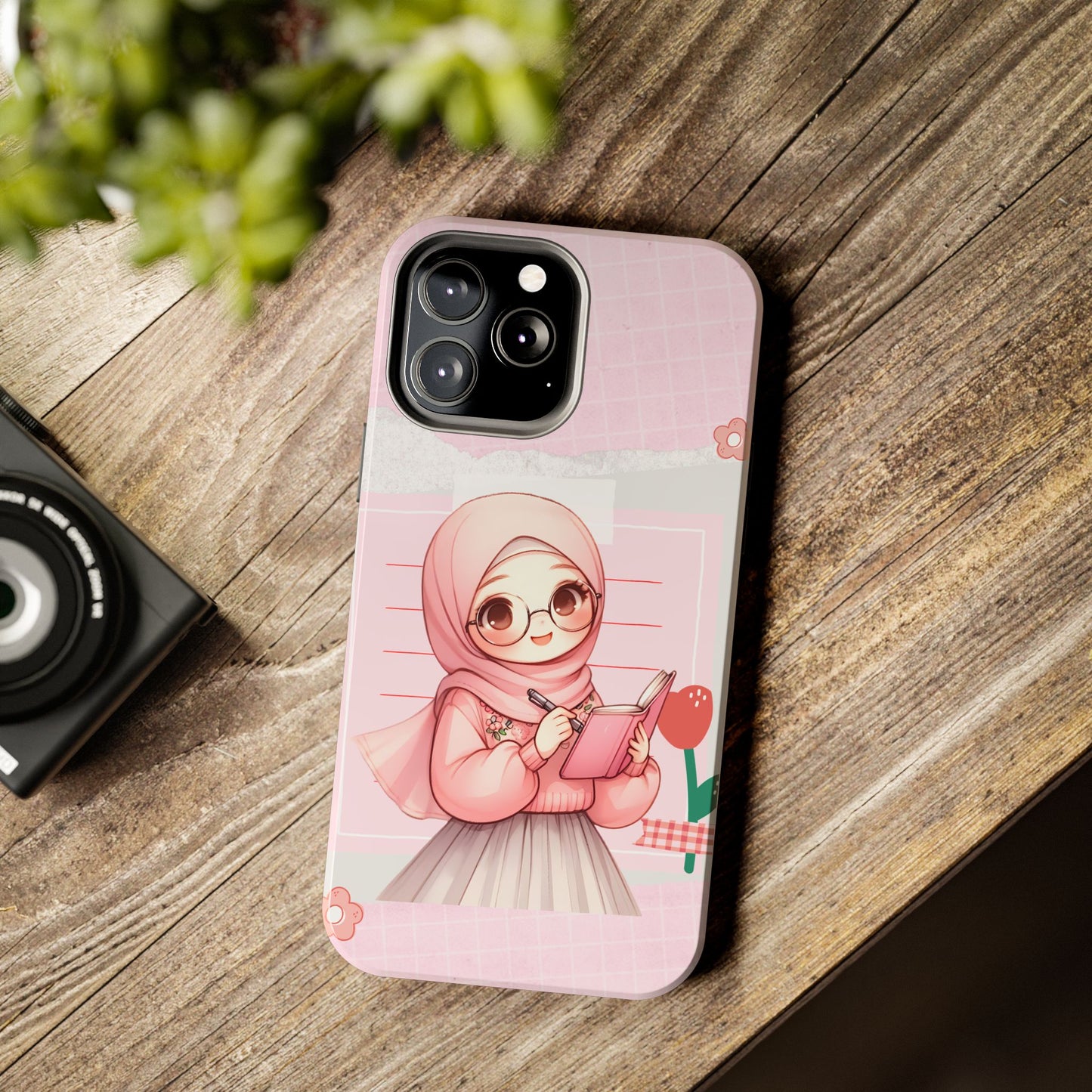 Cute Illustrated Phone Case for Girls - Stylish Tough Phone Cases with Floral Design