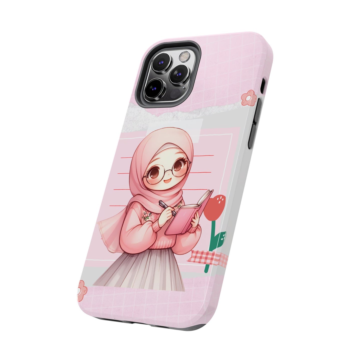 Cute Illustrated Phone Case for Girls - Stylish Tough Phone Cases with Floral Design