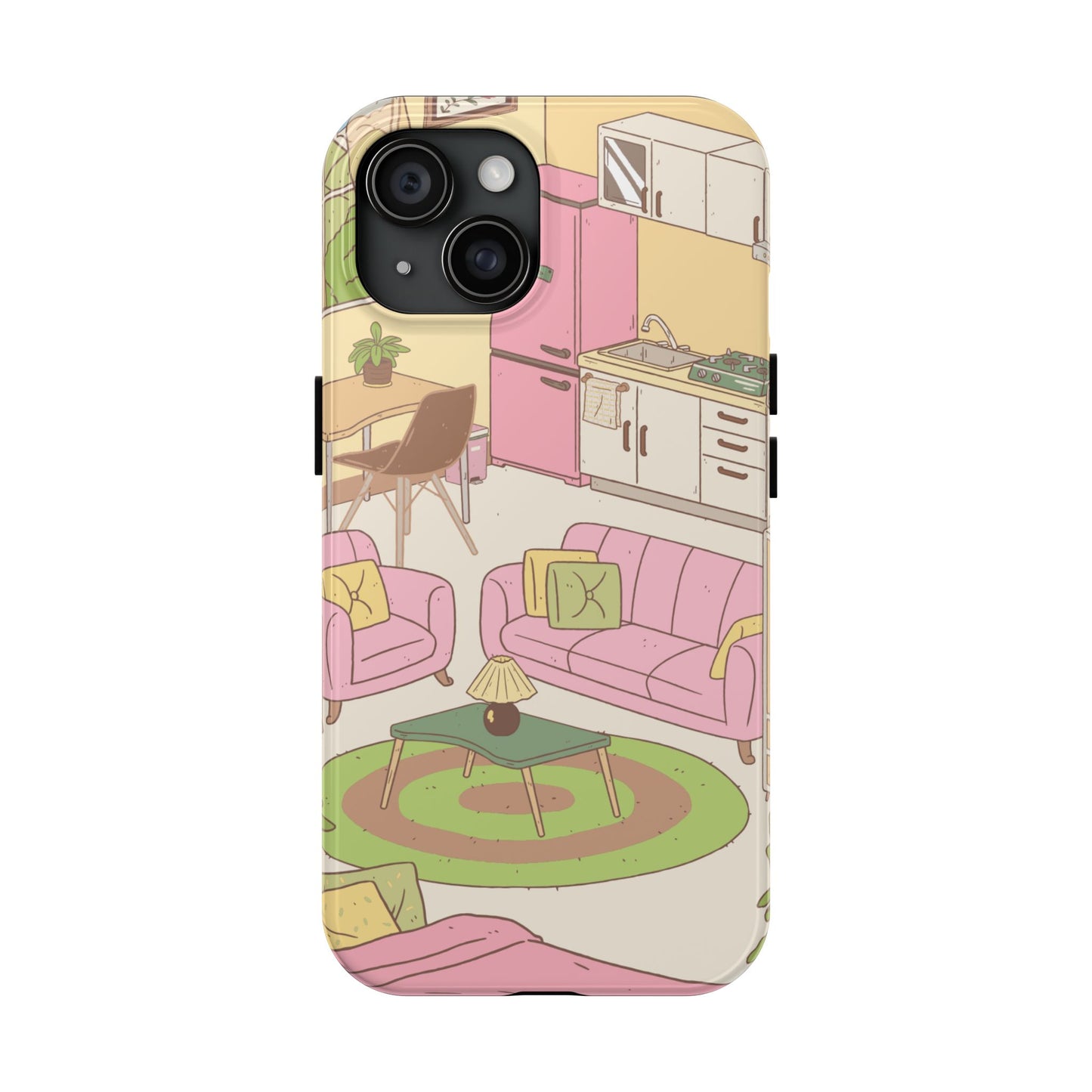 Cozy Home Vibes Tough Phone Case | Fun Living Room Design