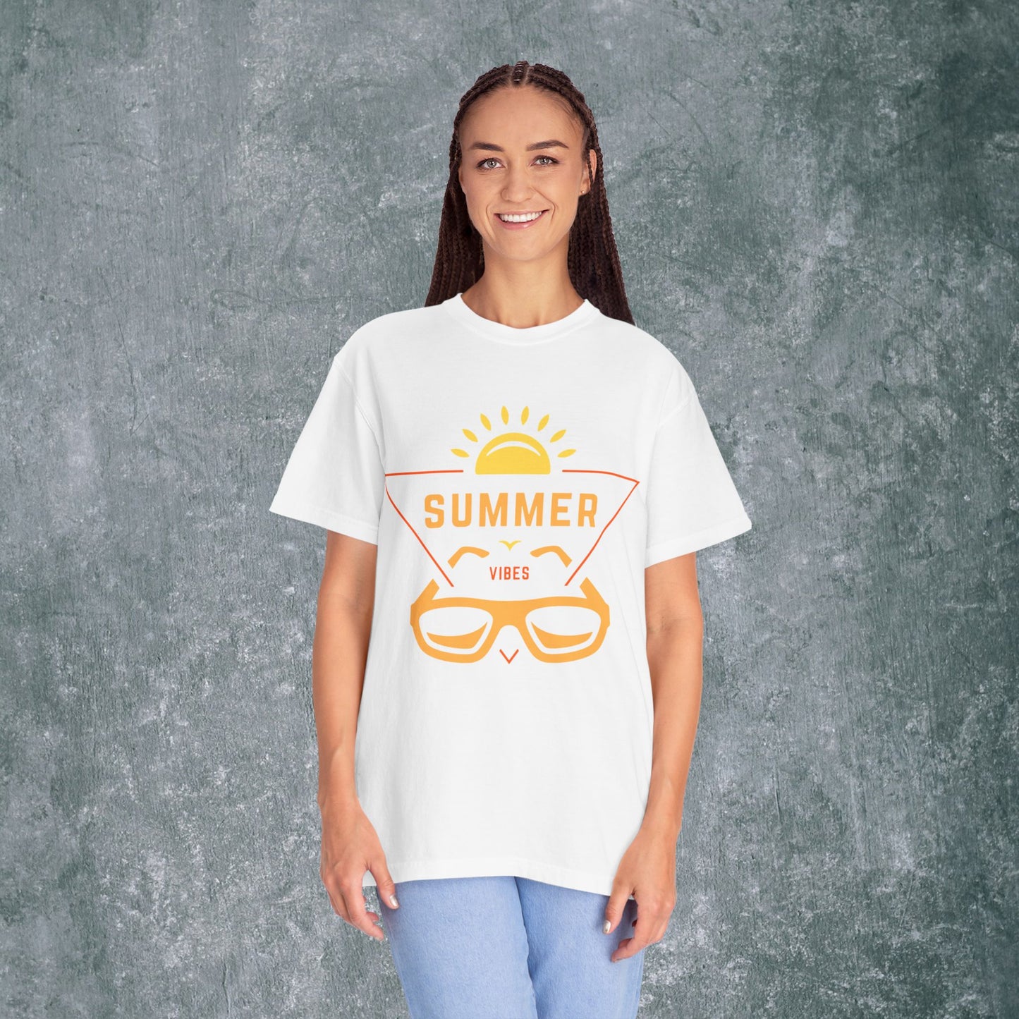 Summer Vibes Unisex Garment-Dyed T-Shirt