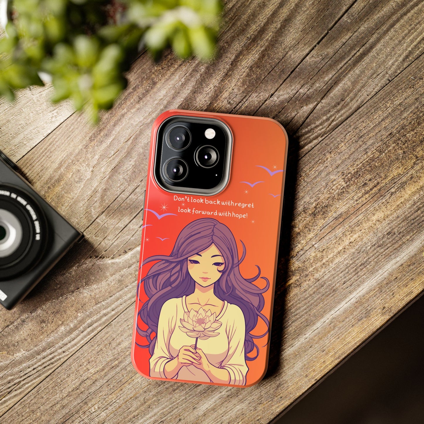 Inspirational Tough Phone Case - 'Look Forward with Hope' Design