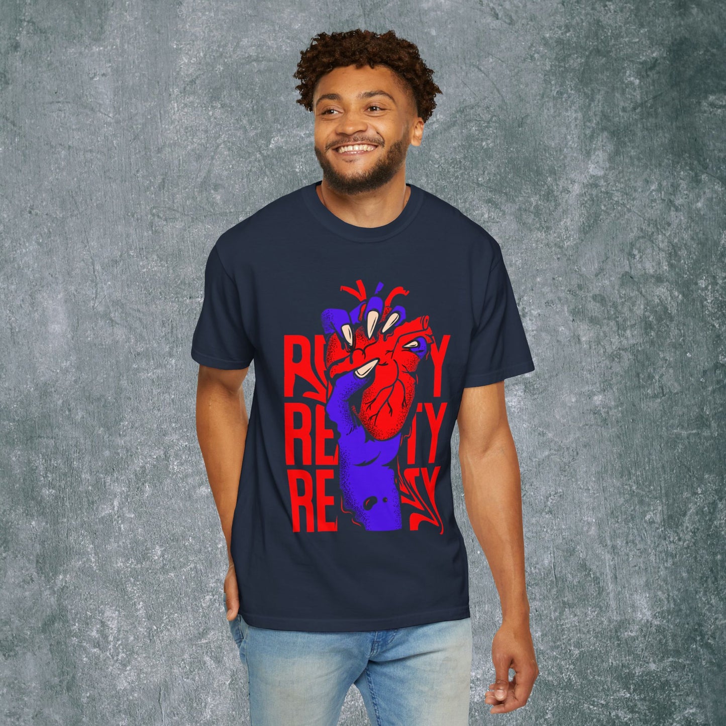 Vibrant Heart Unisex Garment-Dyed T-Shirt