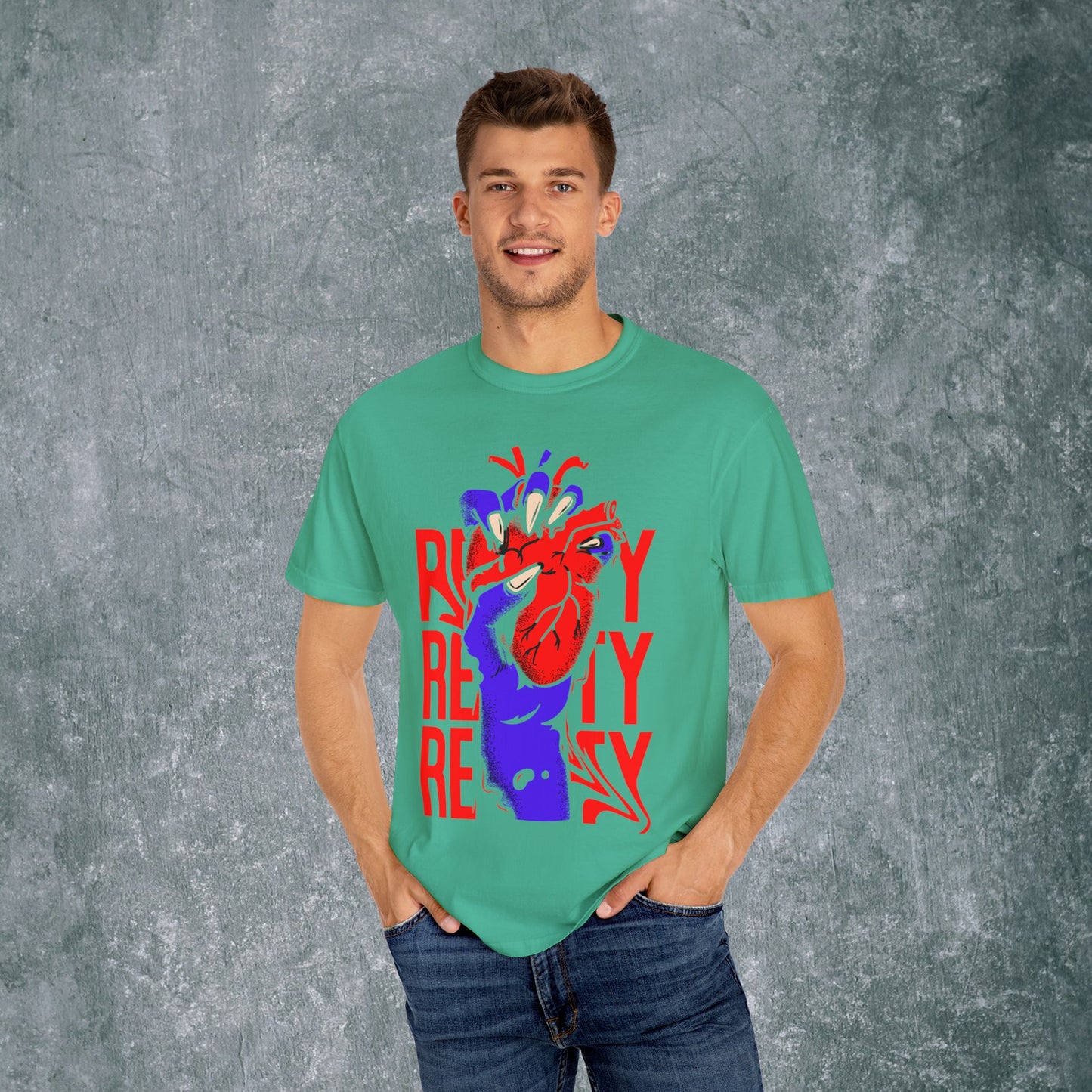 Vibrant Heart Unisex Garment-Dyed T-Shirt