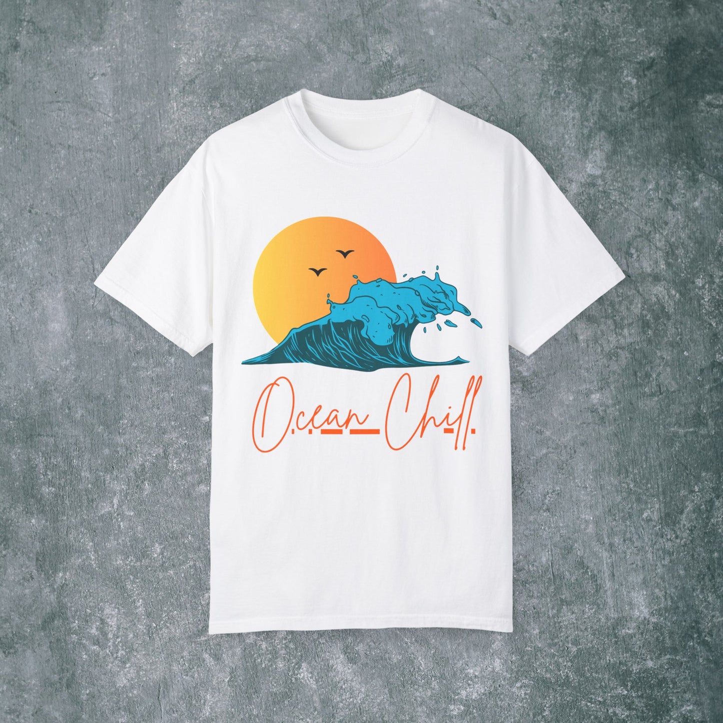Ocean Chill Unisex Garment-Dyed T-shirt - Perfect Summer Vibe