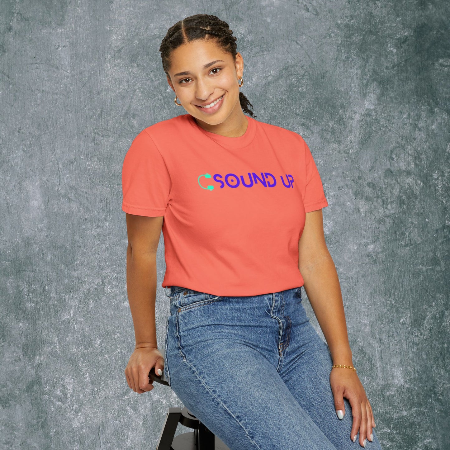 Sound Up T-Shirt for Music Lovers - With Back Print