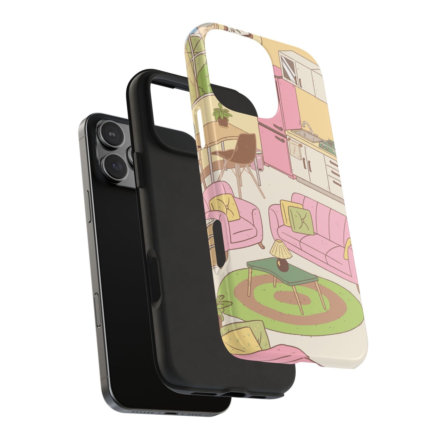 Cozy Home Vibes Tough Phone Case | Fun Living Room Design