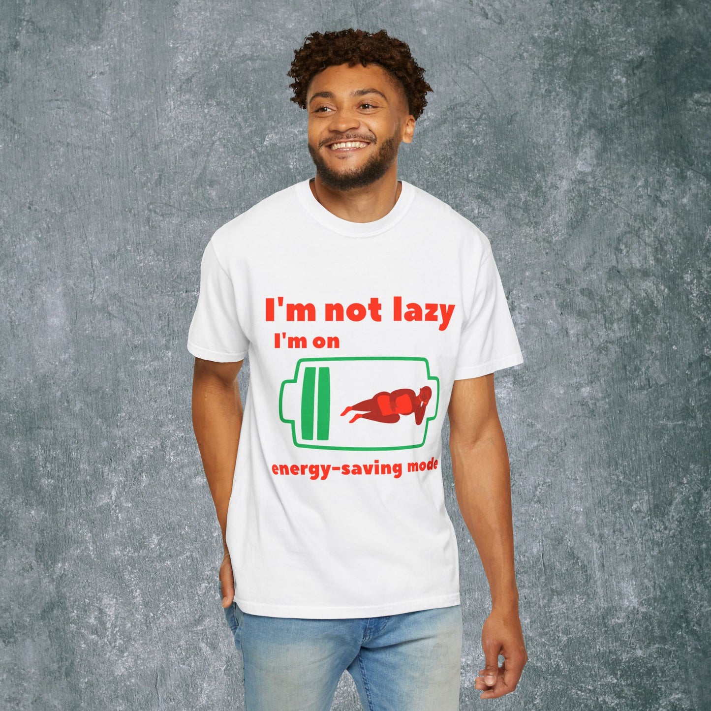 Unisex Energy-Saving Mode T-Shirt - Perfect for Lazy Days!