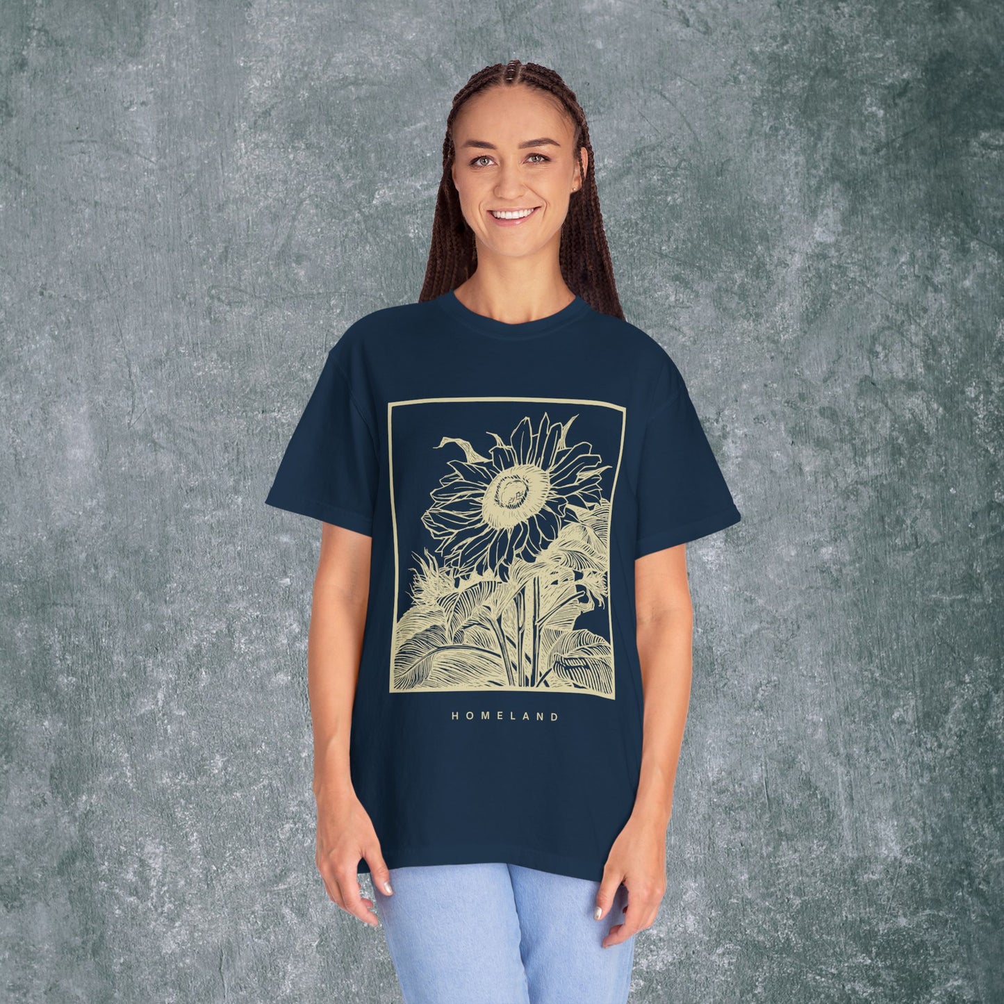 Homeland Floral Unisex Garment-Dyed T-Shirt