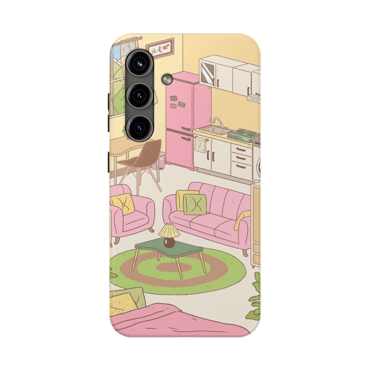 Cozy Home Vibes Tough Phone Case | Fun Living Room Design