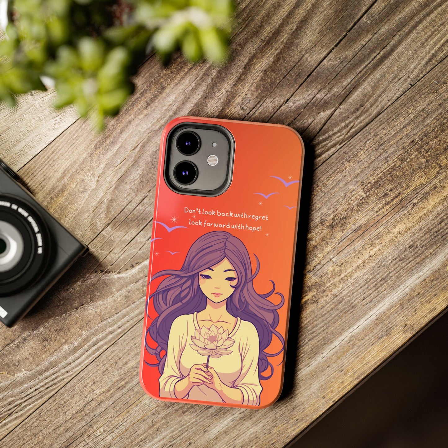 Inspirational Tough Phone Case - 'Look Forward with Hope' Design