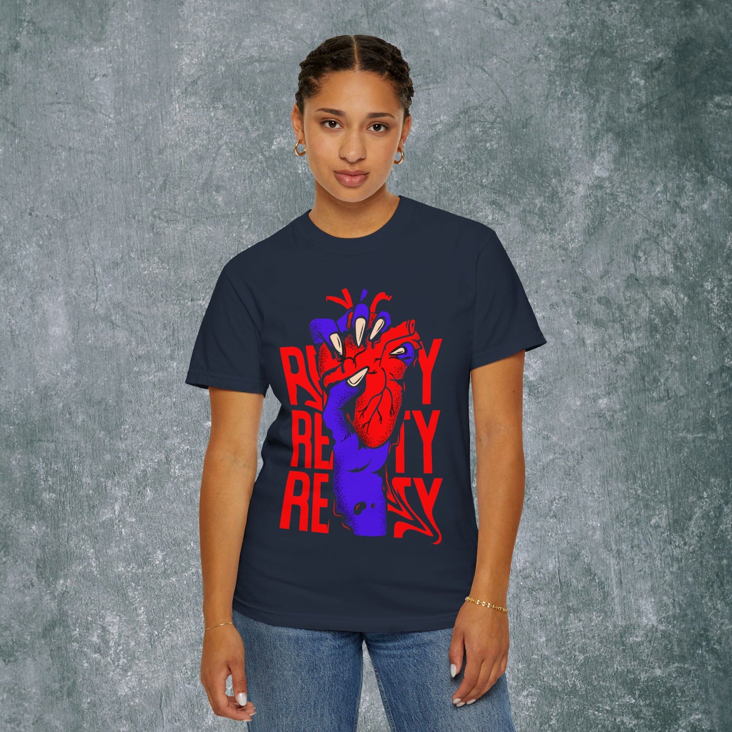 Vibrant Heart Unisex Garment-Dyed T-Shirt