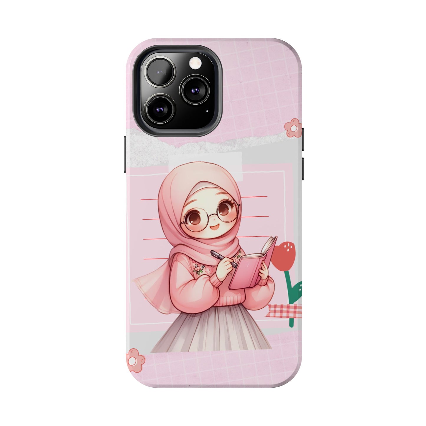 Cute Illustrated Phone Case for Girls - Stylish Tough Phone Cases with Floral Design