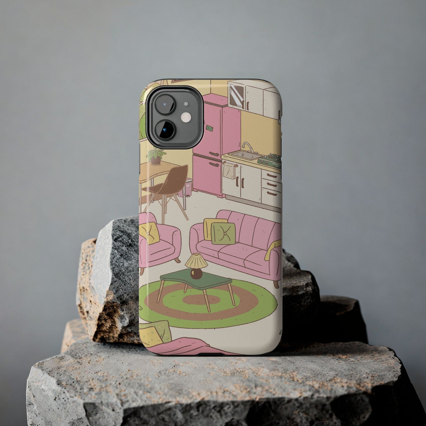 Cozy Home Vibes Tough Phone Case | Fun Living Room Design