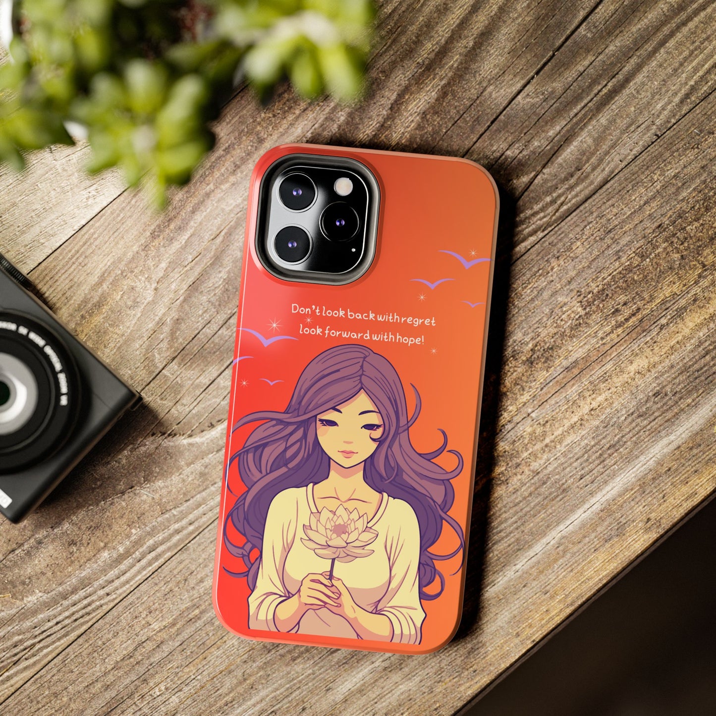 Inspirational Tough Phone Case - 'Look Forward with Hope' Design