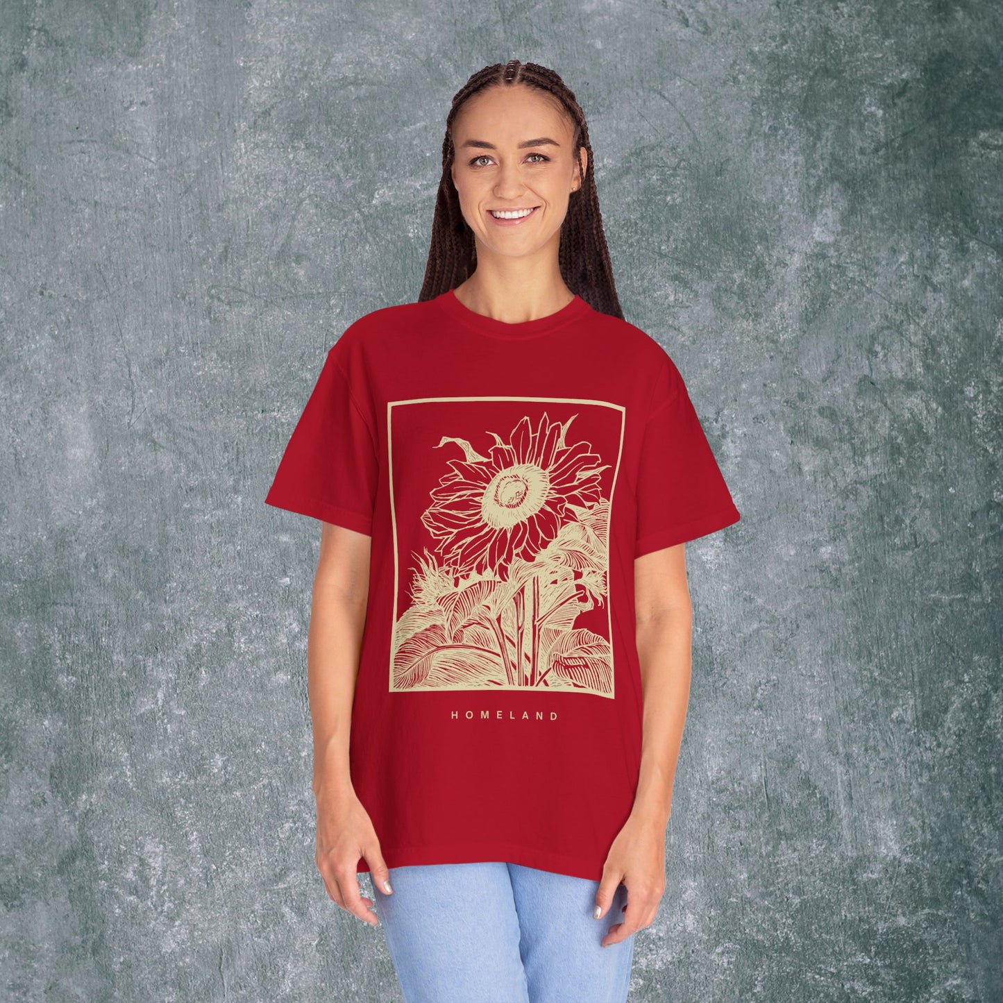 Homeland Floral Unisex Garment-Dyed T-Shirt