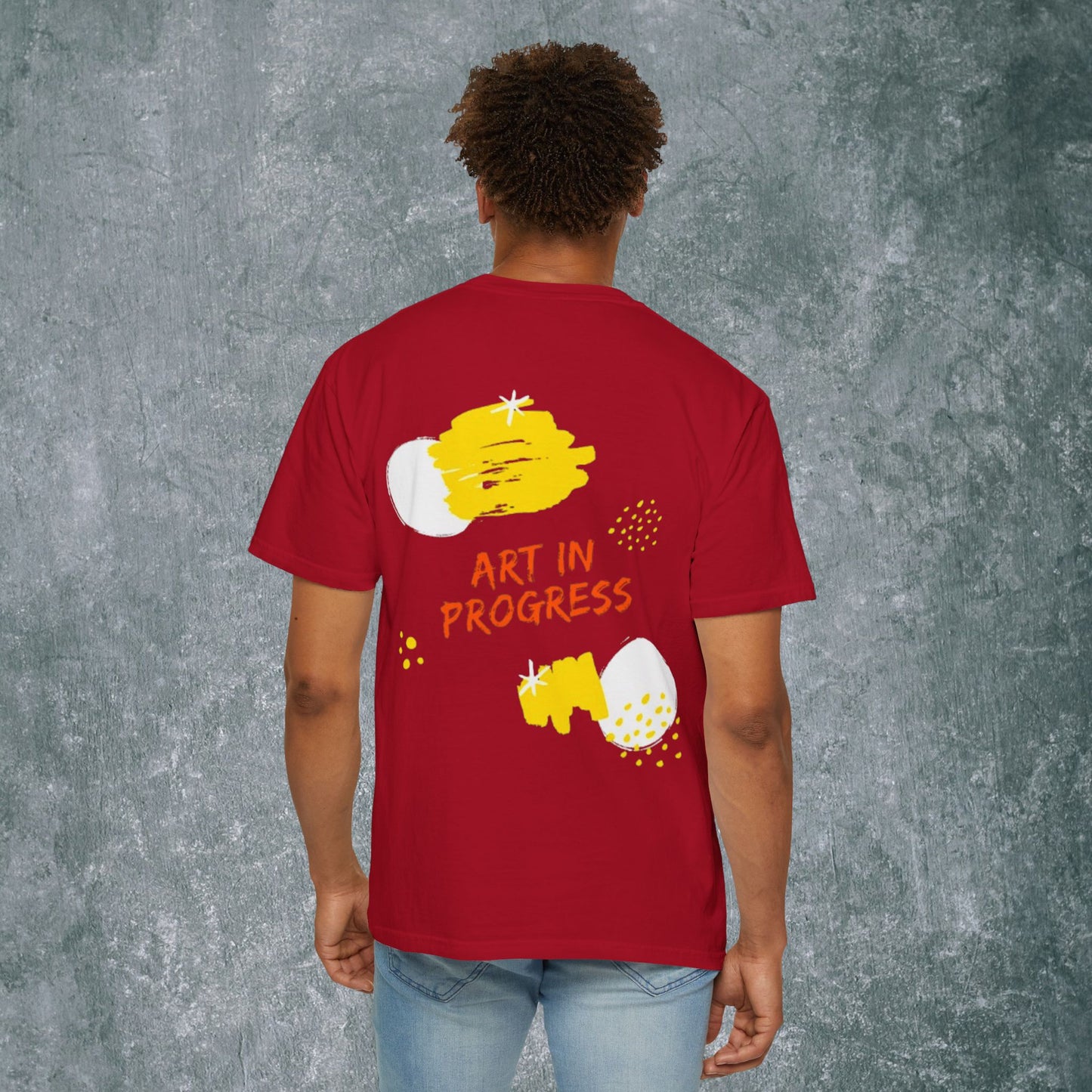 Art in Progress T-Shirt - Creative Expression Tee - With Back Print