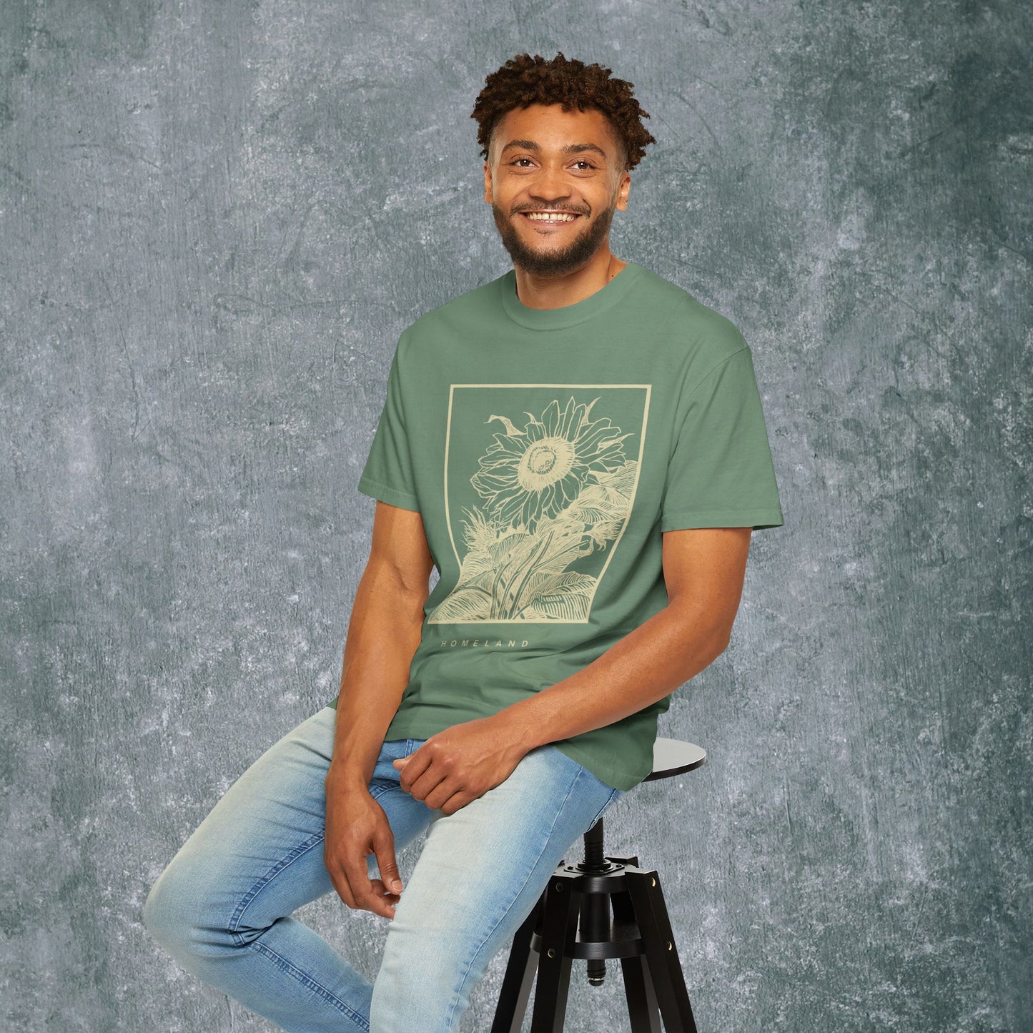 Homeland Floral Unisex Garment-Dyed T-Shirt