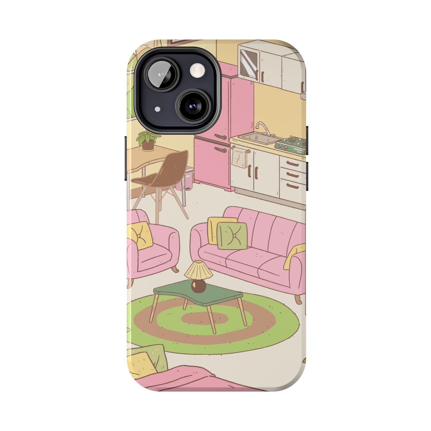 Cozy Home Vibes Tough Phone Case | Fun Living Room Design