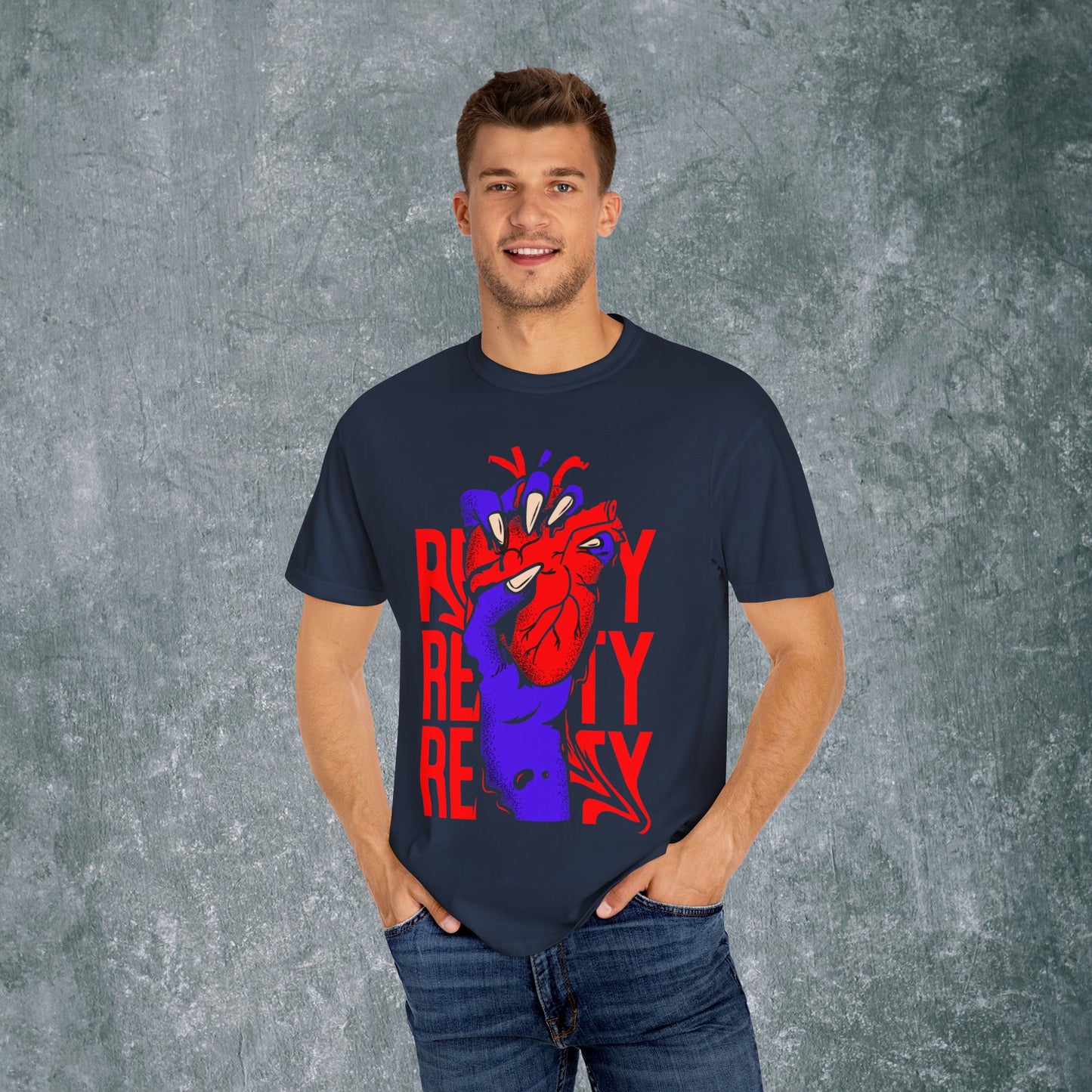 Vibrant Heart Unisex Garment-Dyed T-Shirt