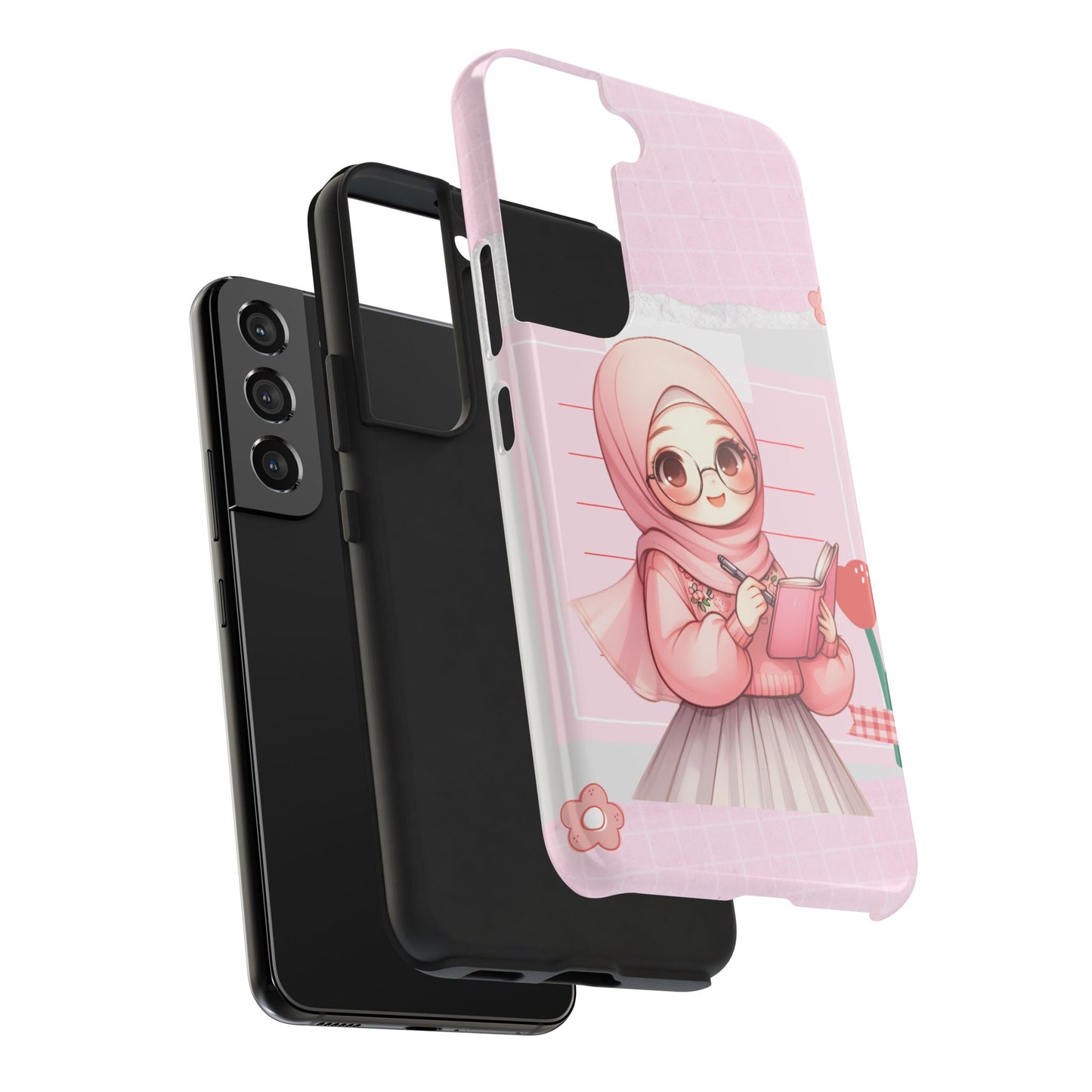 Cute Illustrated Phone Case for Girls - Stylish Tough Phone Cases with Floral Design