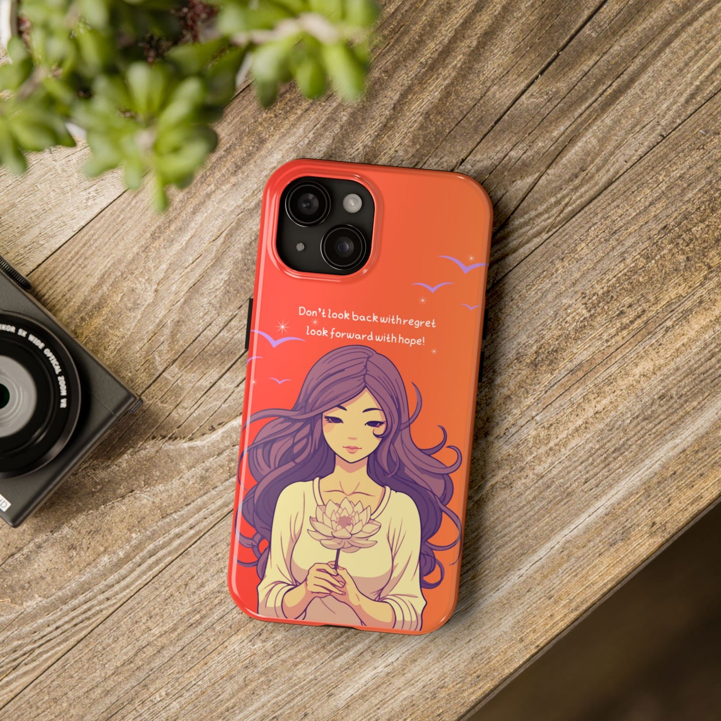 Inspirational Tough Phone Case - 'Look Forward with Hope' Design