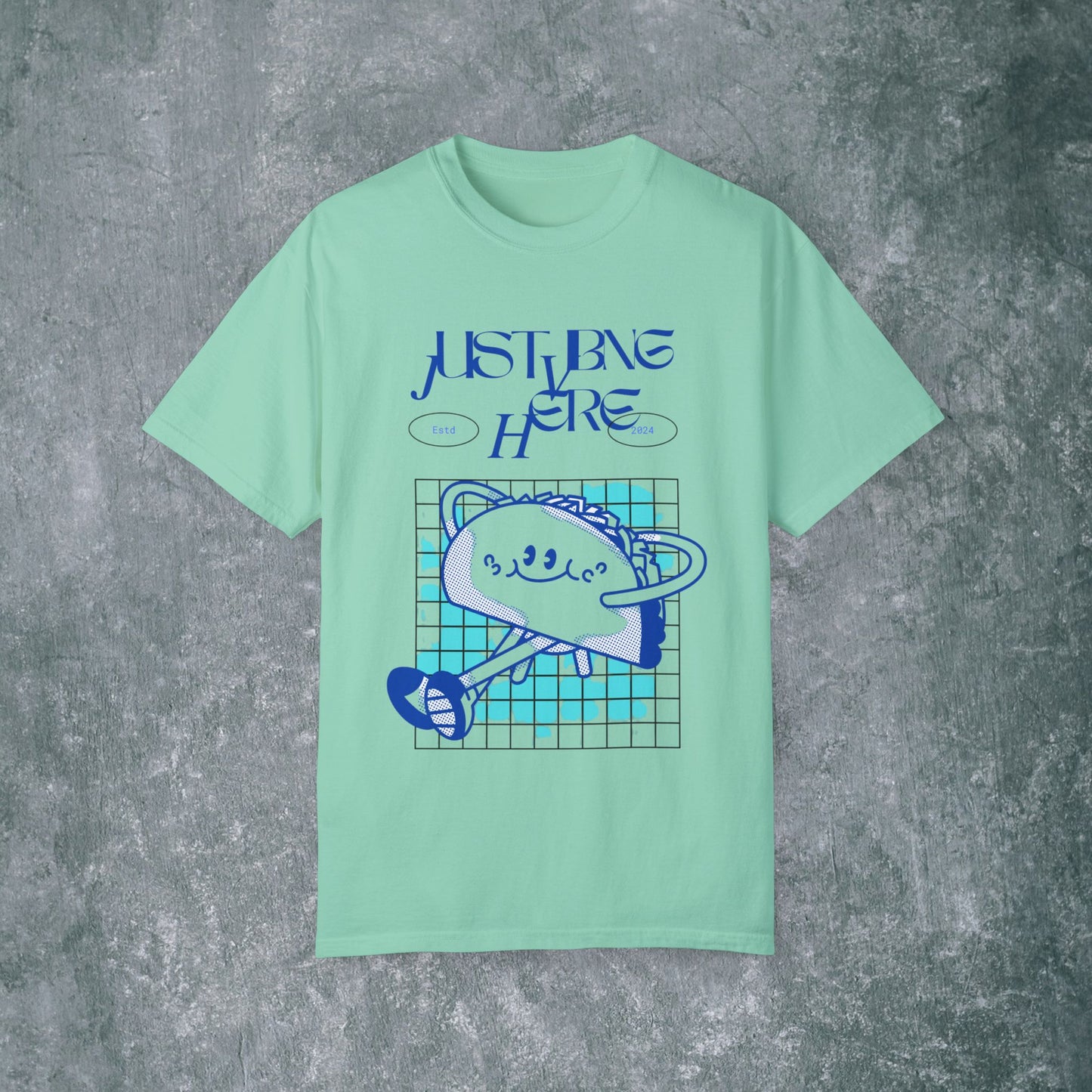 Playful Graphic Tee - 'Just Being Here' Unisex T-Shirt