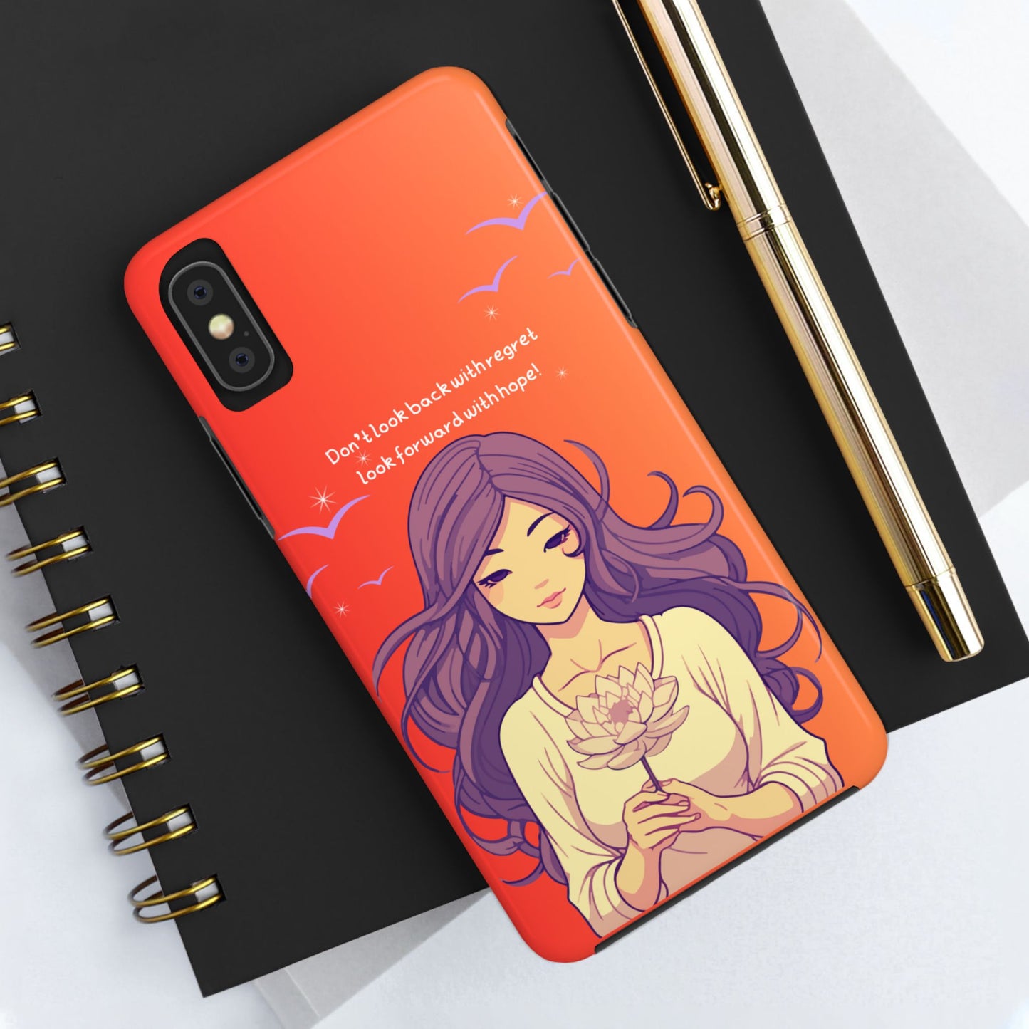 Inspirational Tough Phone Case - 'Look Forward with Hope' Design