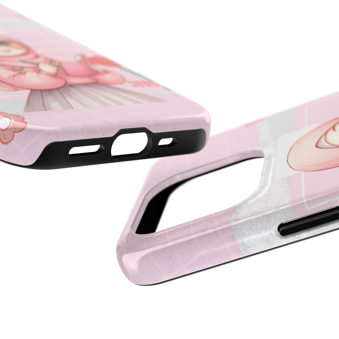 Cute Illustrated Phone Case for Girls - Stylish Tough Phone Cases with Floral Design