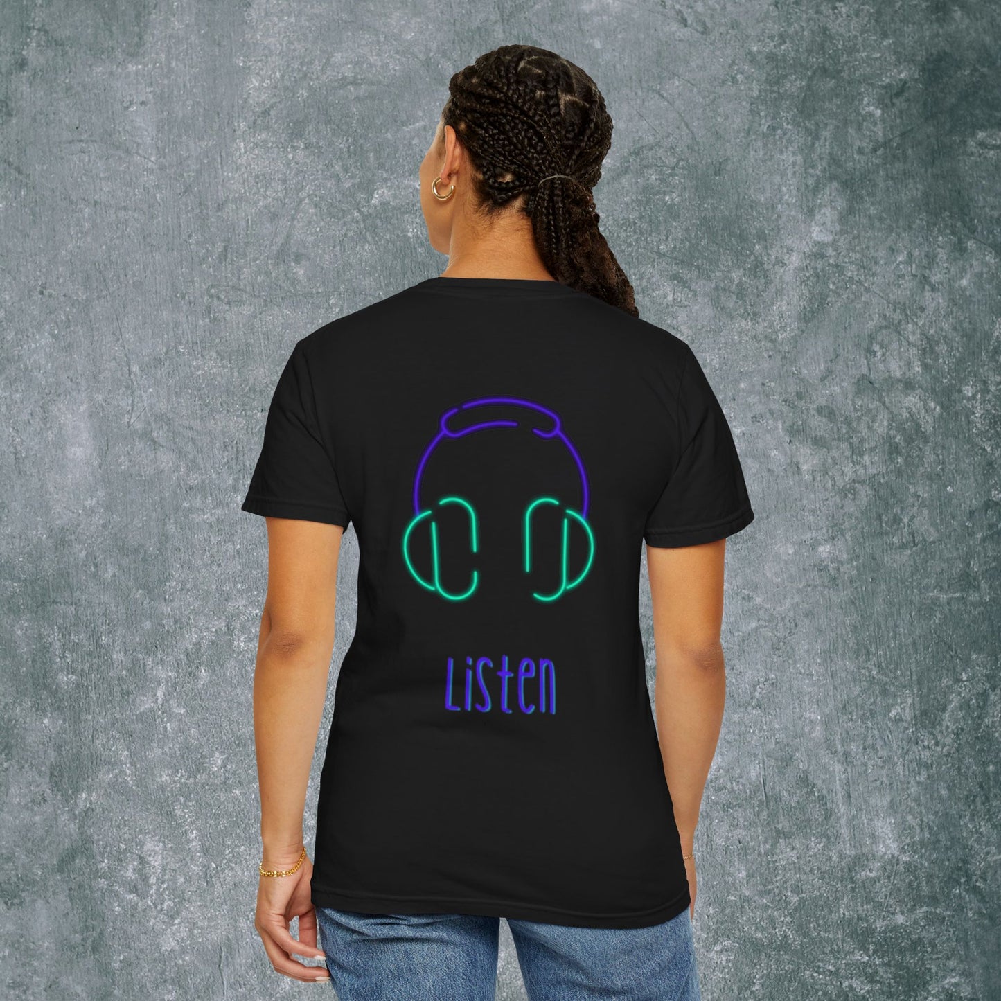 Sound Up T-Shirt for Music Lovers - With Back Print