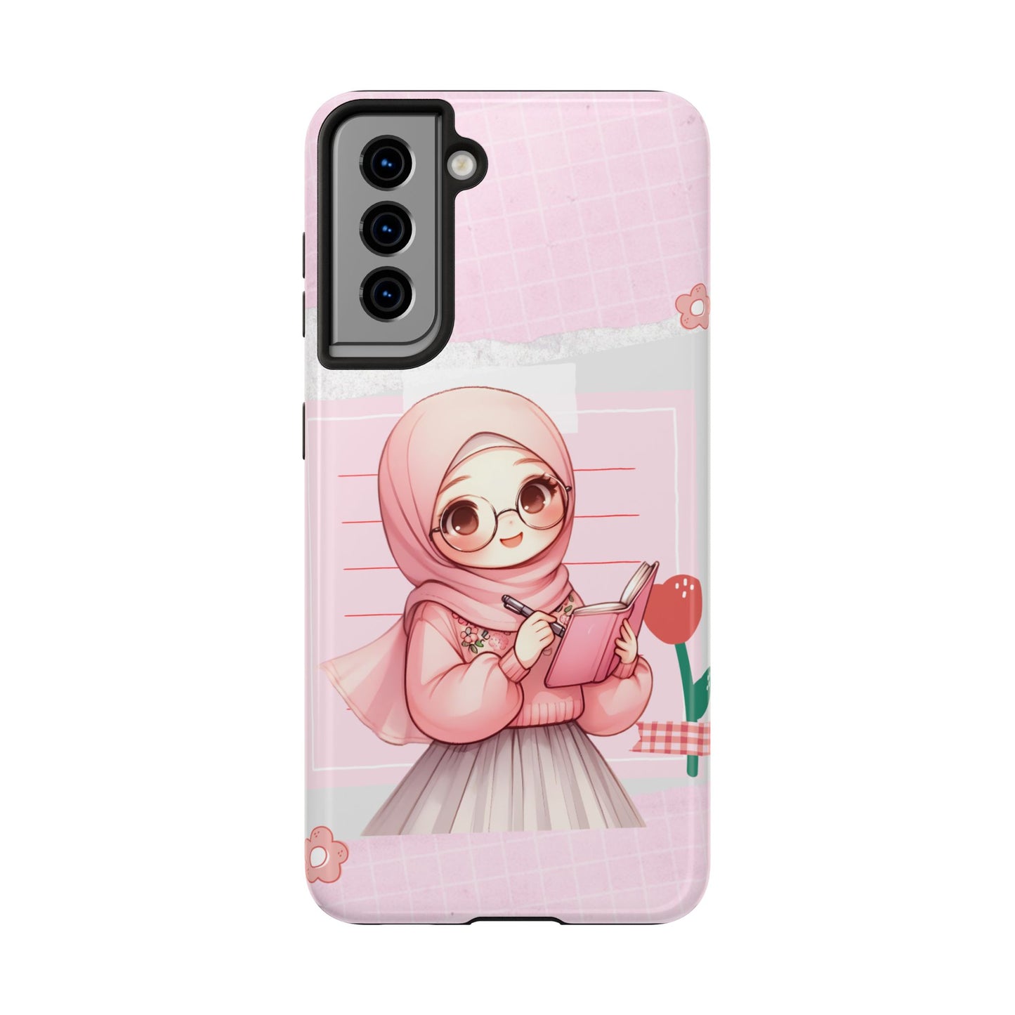 Cute Illustrated Phone Case for Girls - Stylish Tough Phone Cases with Floral Design