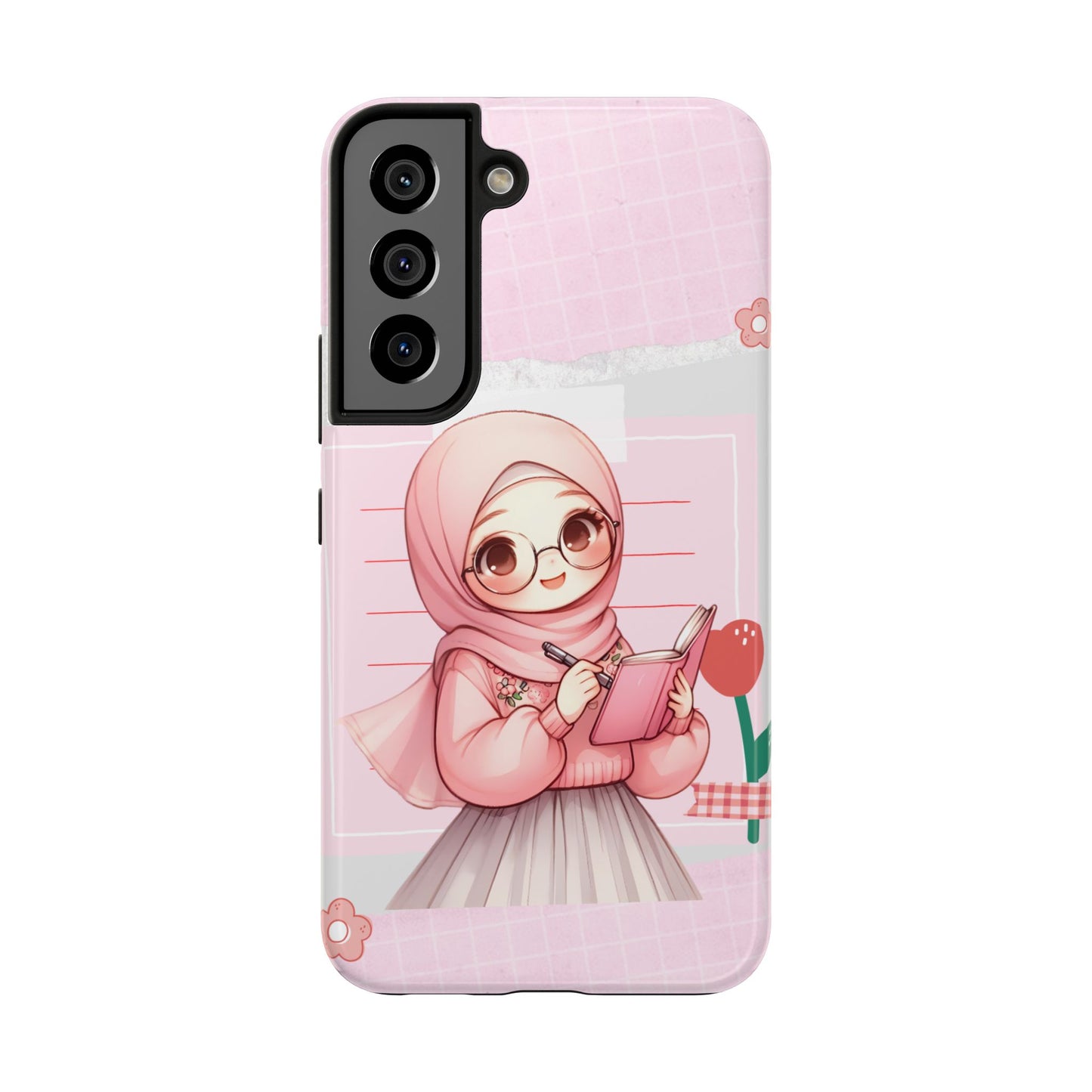 Cute Illustrated Phone Case for Girls - Stylish Tough Phone Cases with Floral Design