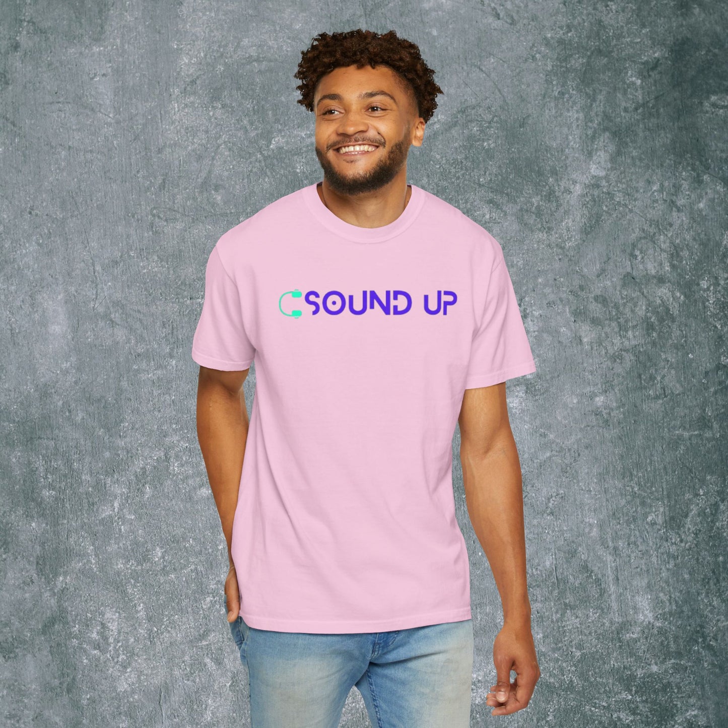 Sound Up T-Shirt for Music Lovers - With Back Print