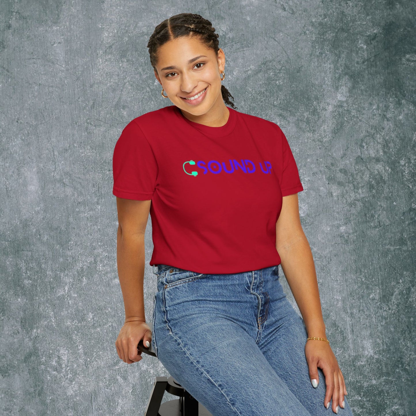Sound Up T-Shirt for Music Lovers - With Back Print
