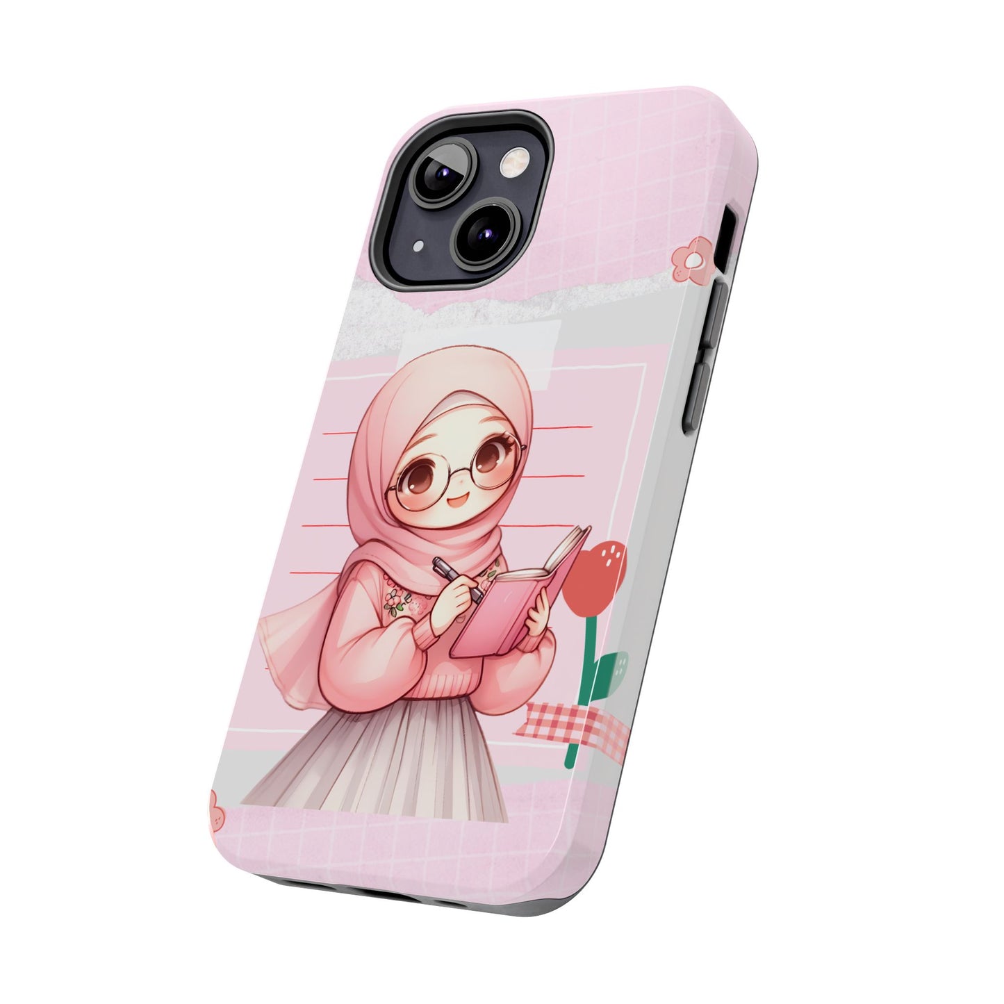 Cute Illustrated Phone Case for Girls - Stylish Tough Phone Cases with Floral Design