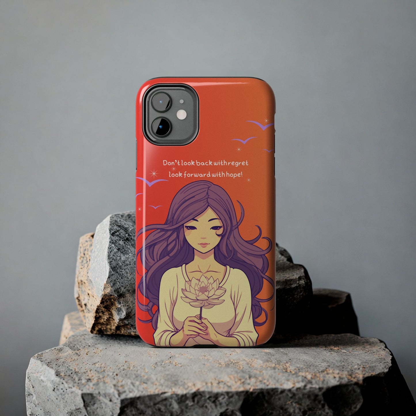 Inspirational Tough Phone Case - 'Look Forward with Hope' Design