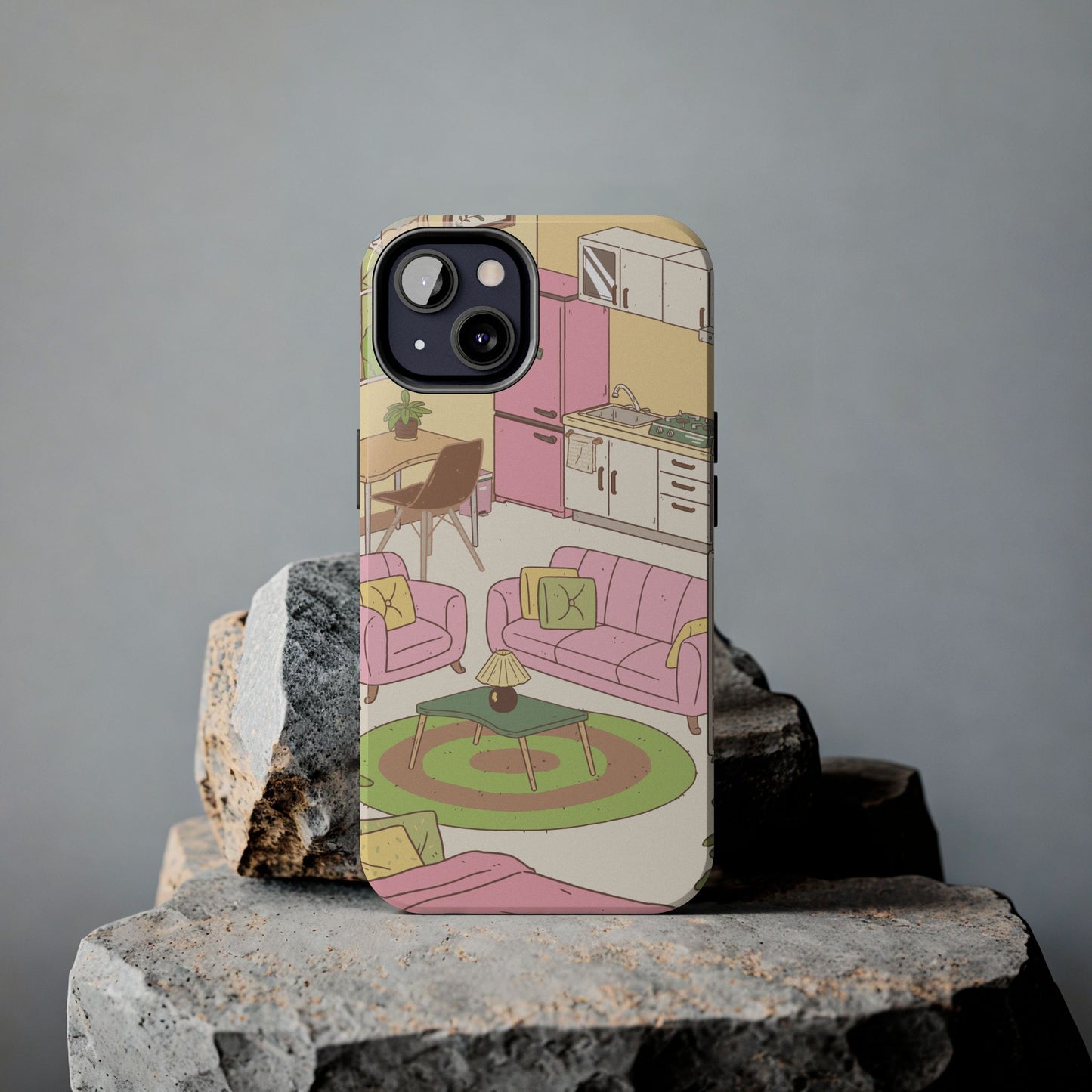 Cozy Home Vibes Tough Phone Case | Fun Living Room Design