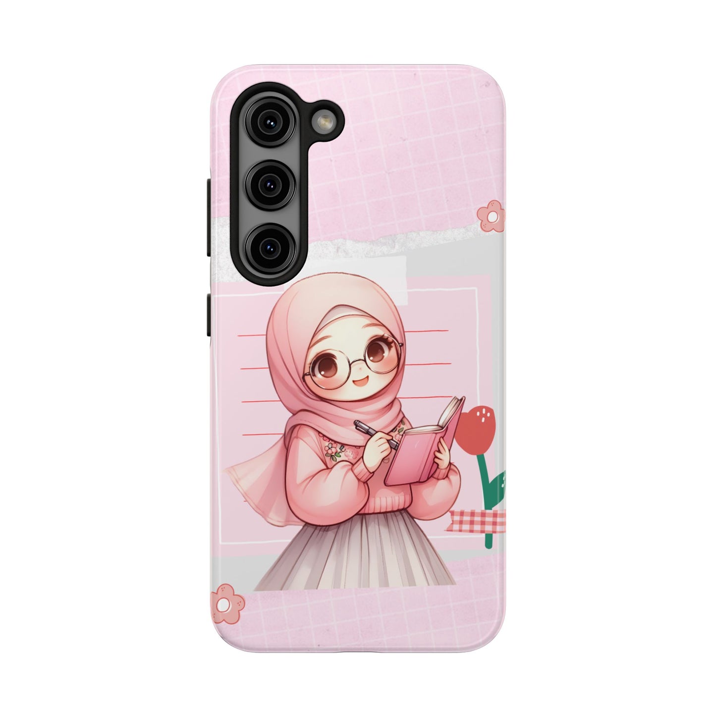 Cute Illustrated Phone Case for Girls - Stylish Tough Phone Cases with Floral Design