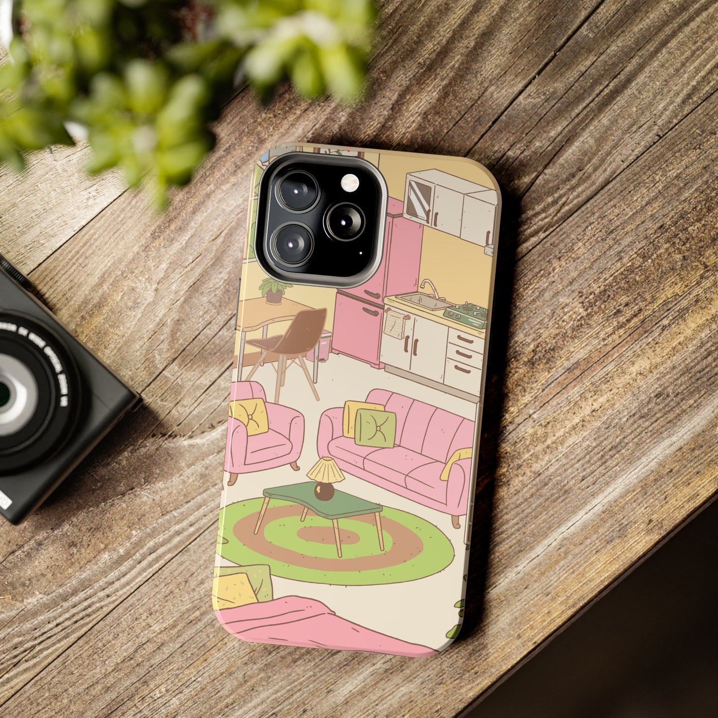 Cozy Home Vibes Tough Phone Case | Fun Living Room Design