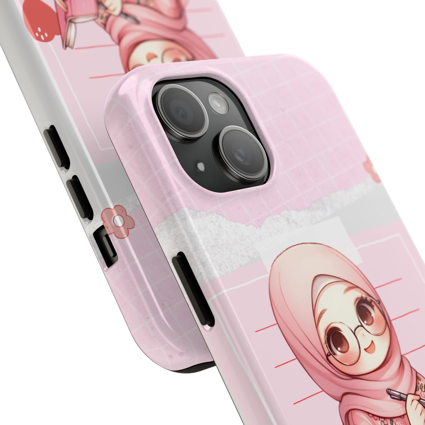 Cute Illustrated Phone Case for Girls - Stylish Tough Phone Cases with Floral Design