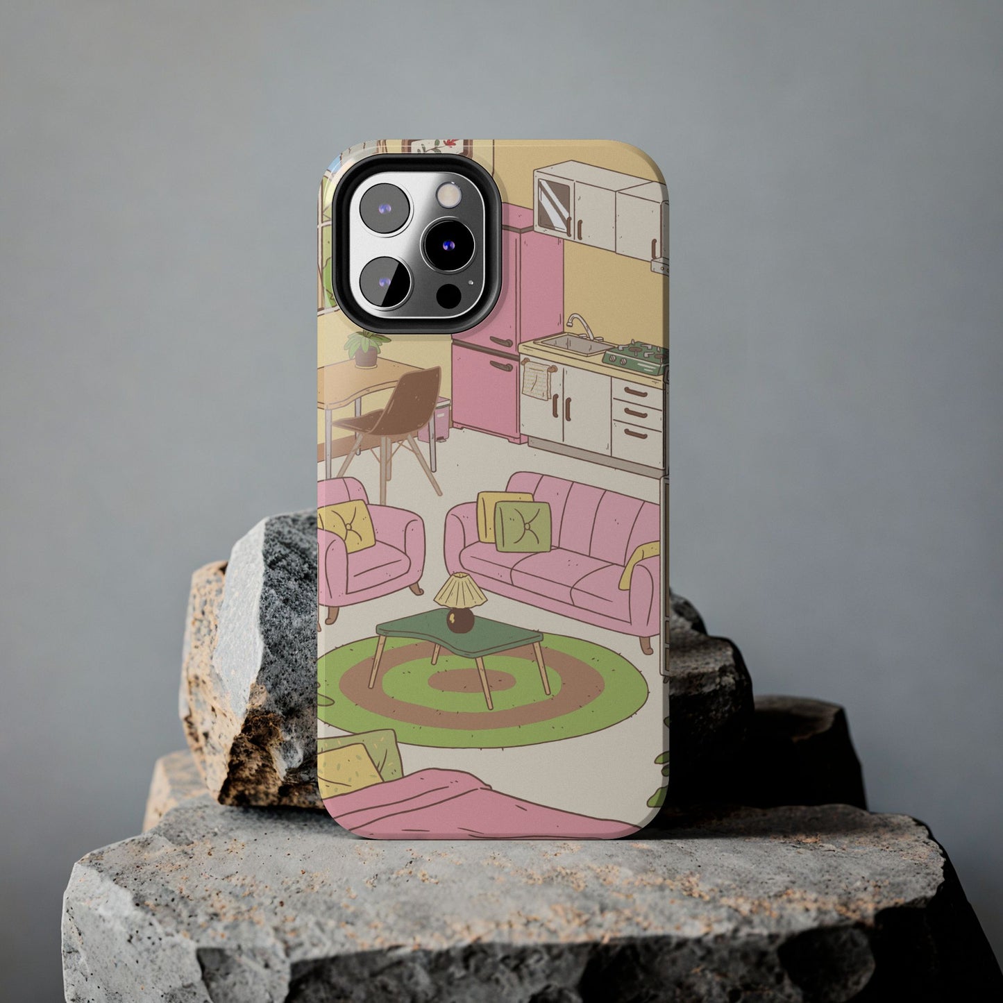 Cozy Home Vibes Tough Phone Case | Fun Living Room Design