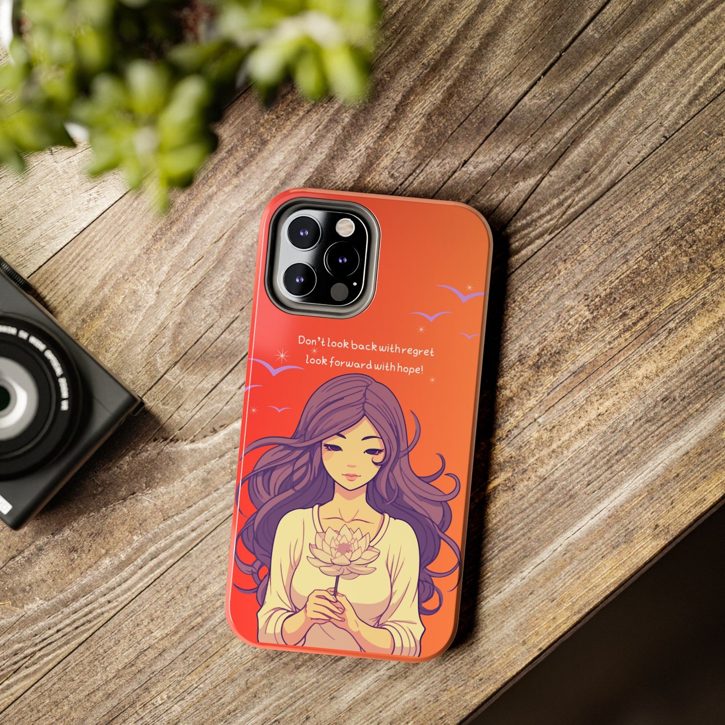 Inspirational Tough Phone Case - 'Look Forward with Hope' Design