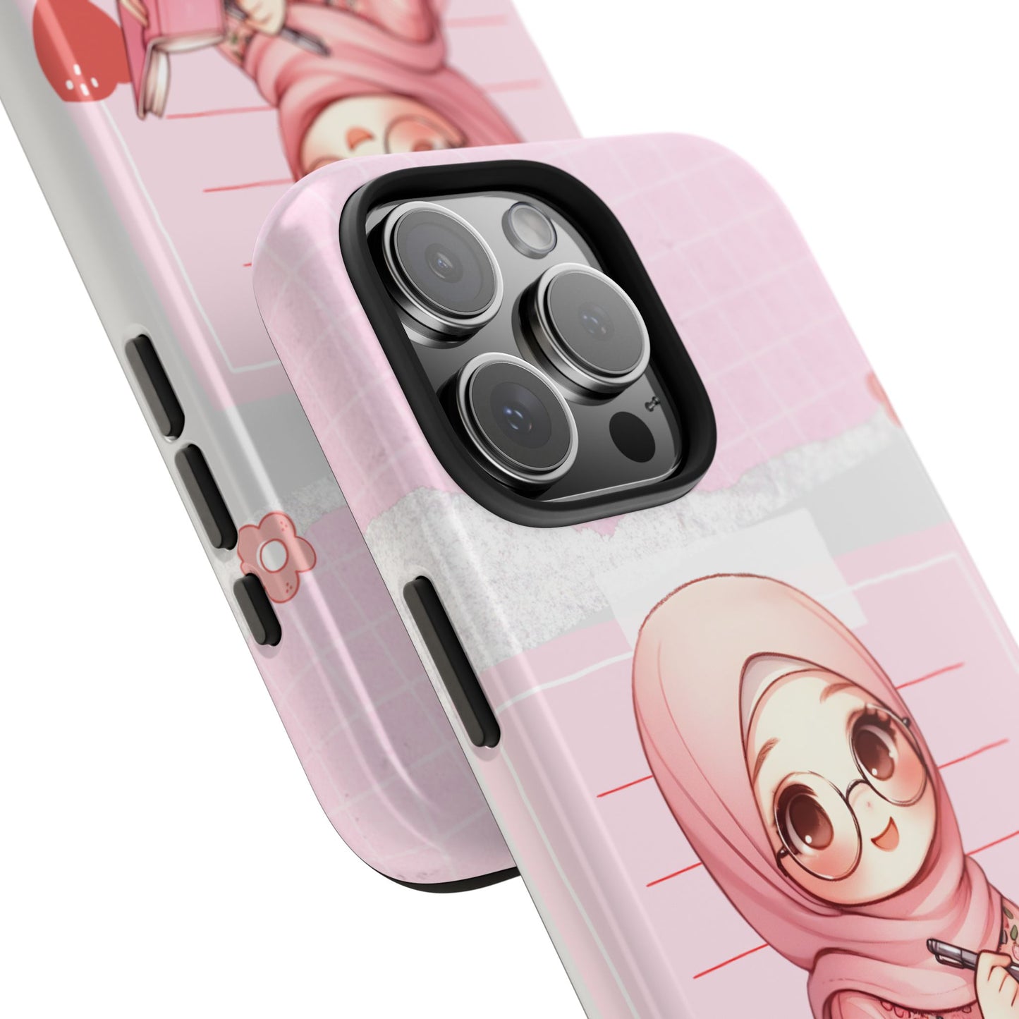 Cute Illustrated Phone Case for Girls - Stylish Tough Phone Cases with Floral Design