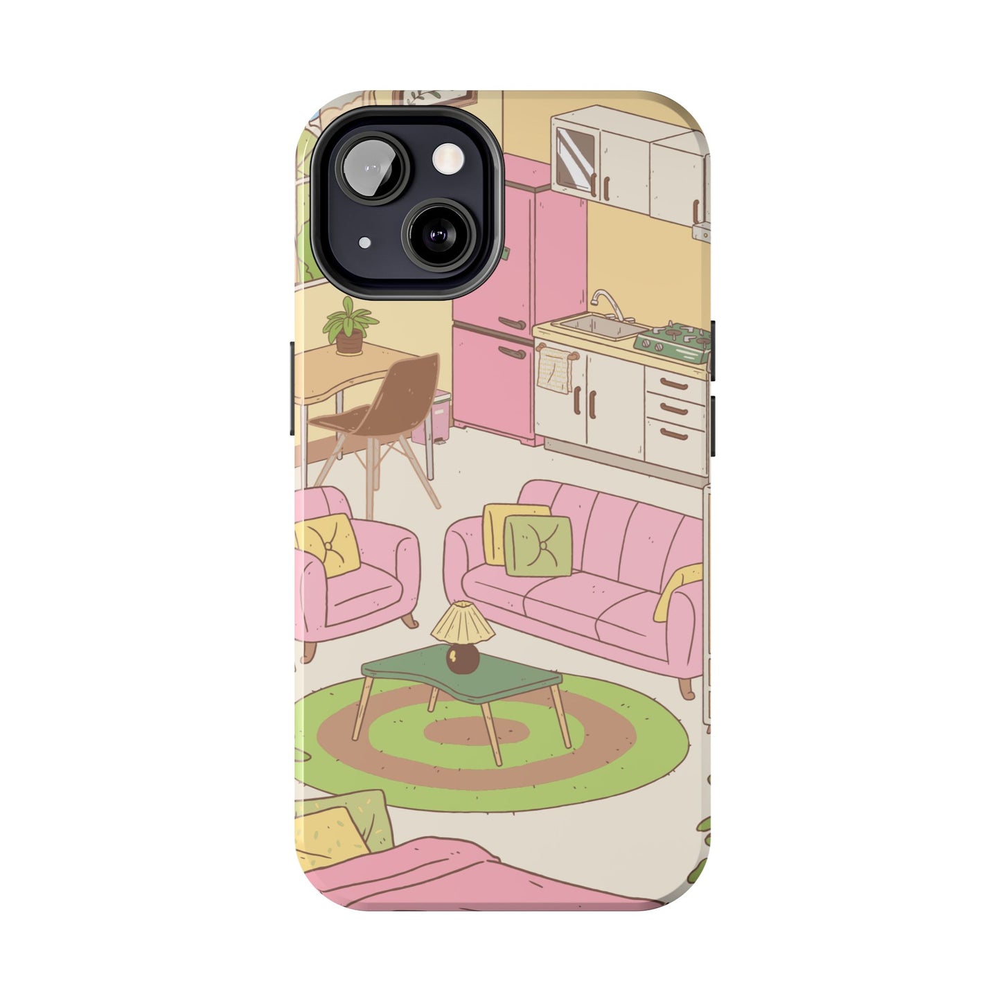 Cozy Home Vibes Tough Phone Case | Fun Living Room Design