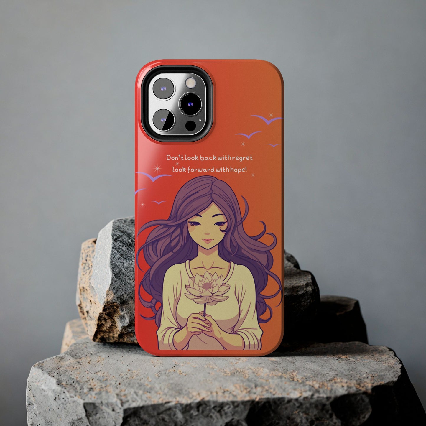 Inspirational Tough Phone Case - 'Look Forward with Hope' Design