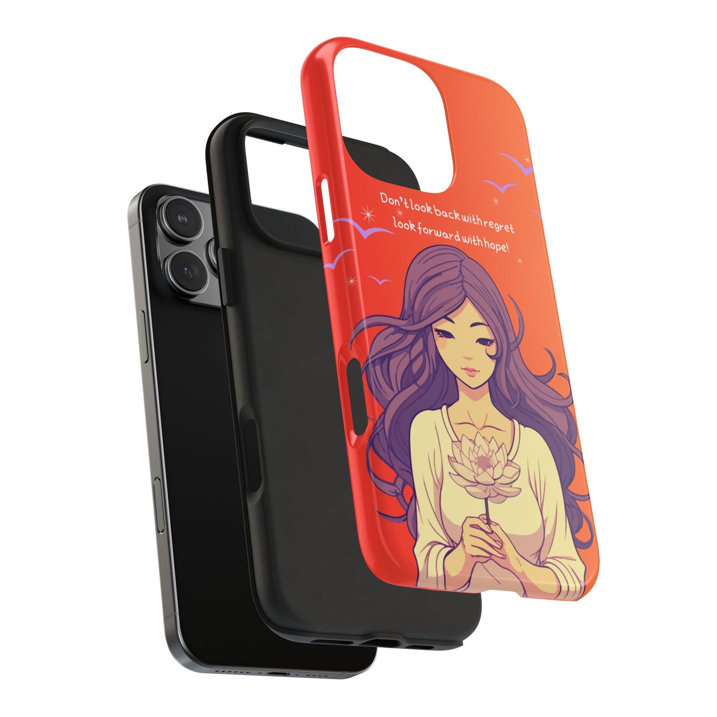 Inspirational Tough Phone Case - 'Look Forward with Hope' Design