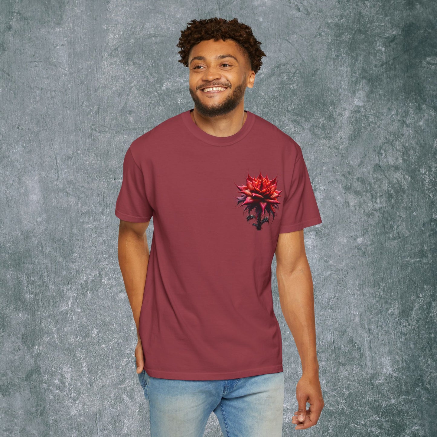 Vintage Floral Hummingbird T-Shirt - With Back Print
