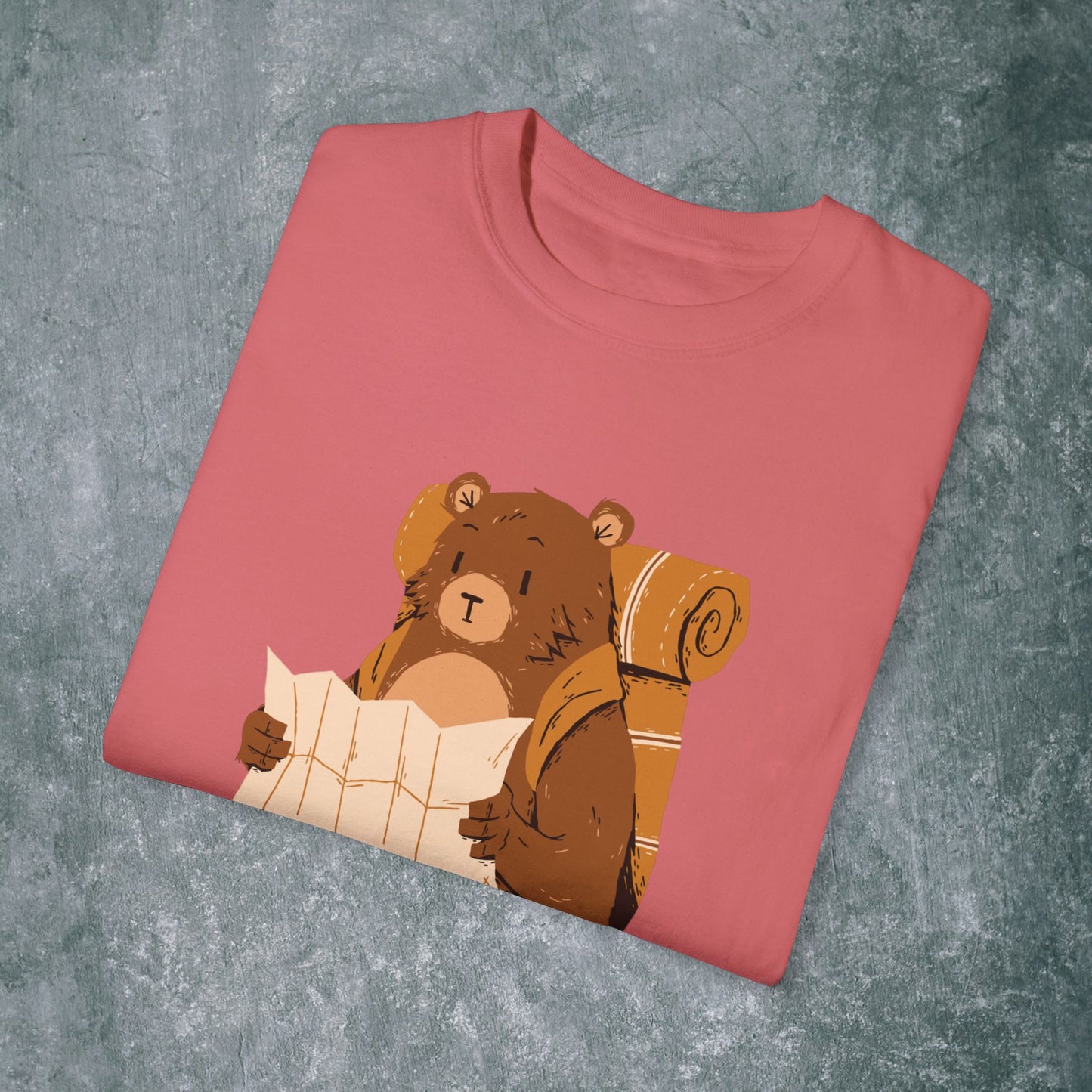 Explore Bear Unisex Garment-Dyed T-Shirt