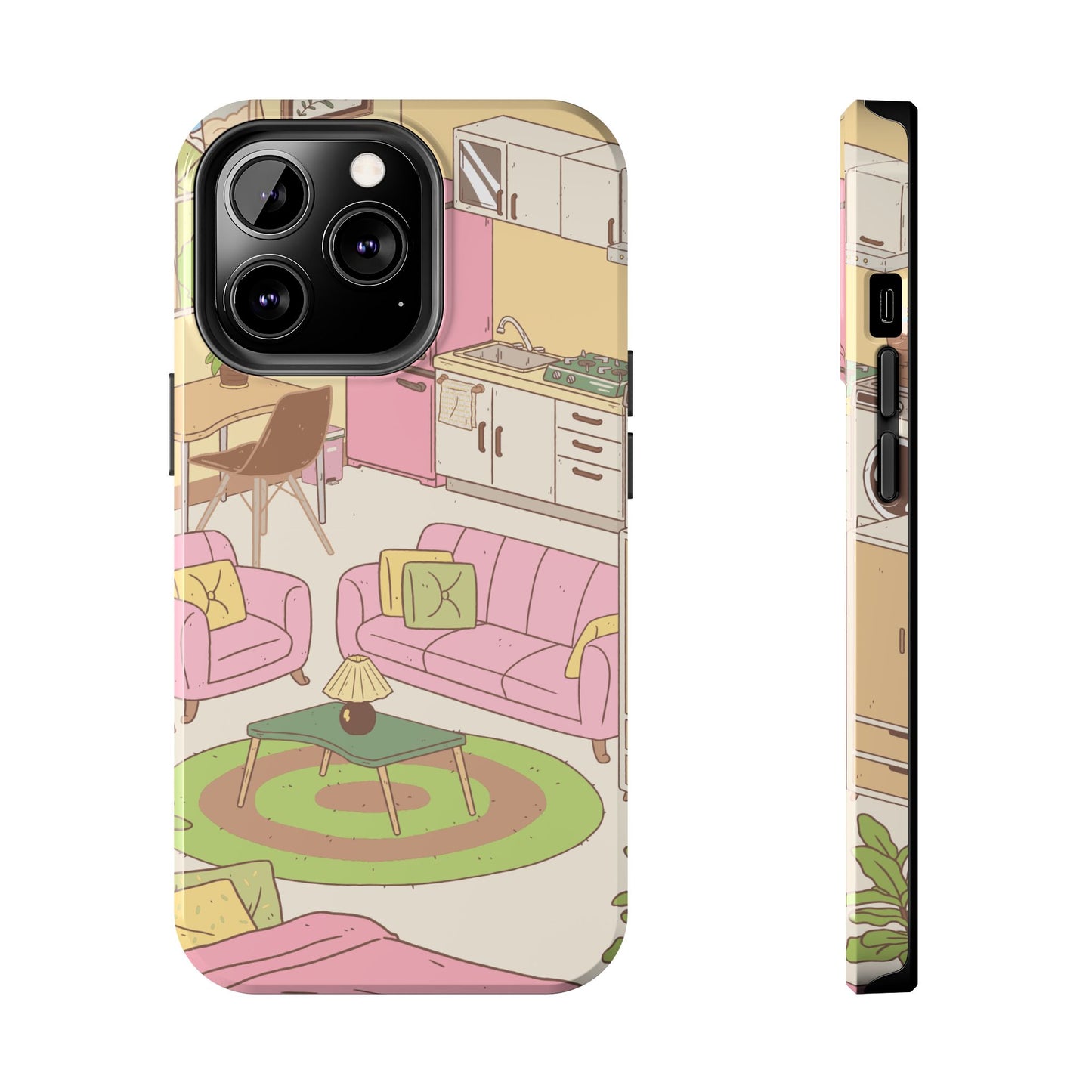 Cozy Home Vibes Tough Phone Case | Fun Living Room Design